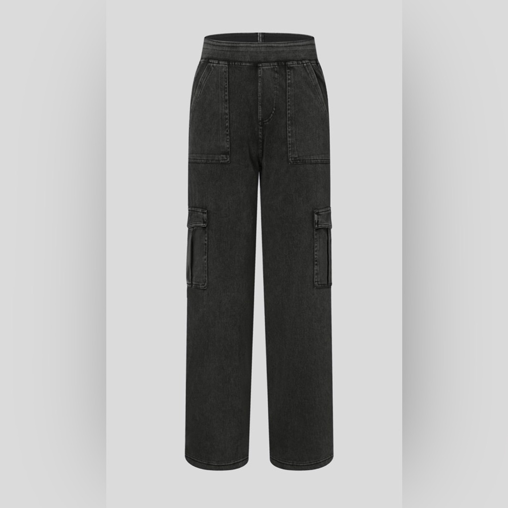 HALARA Black Wide-Leg Cargo Jeggings